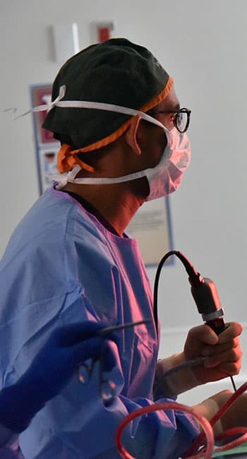 Dr. Kuperan in surgery