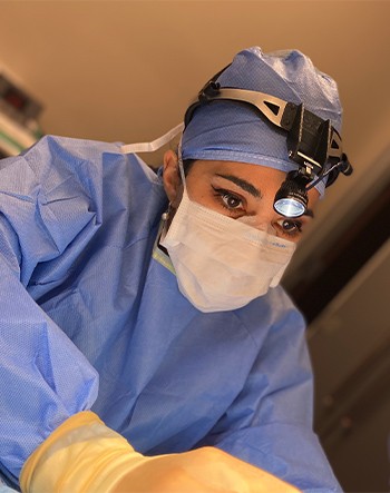 Dr-sanaz in procedure room